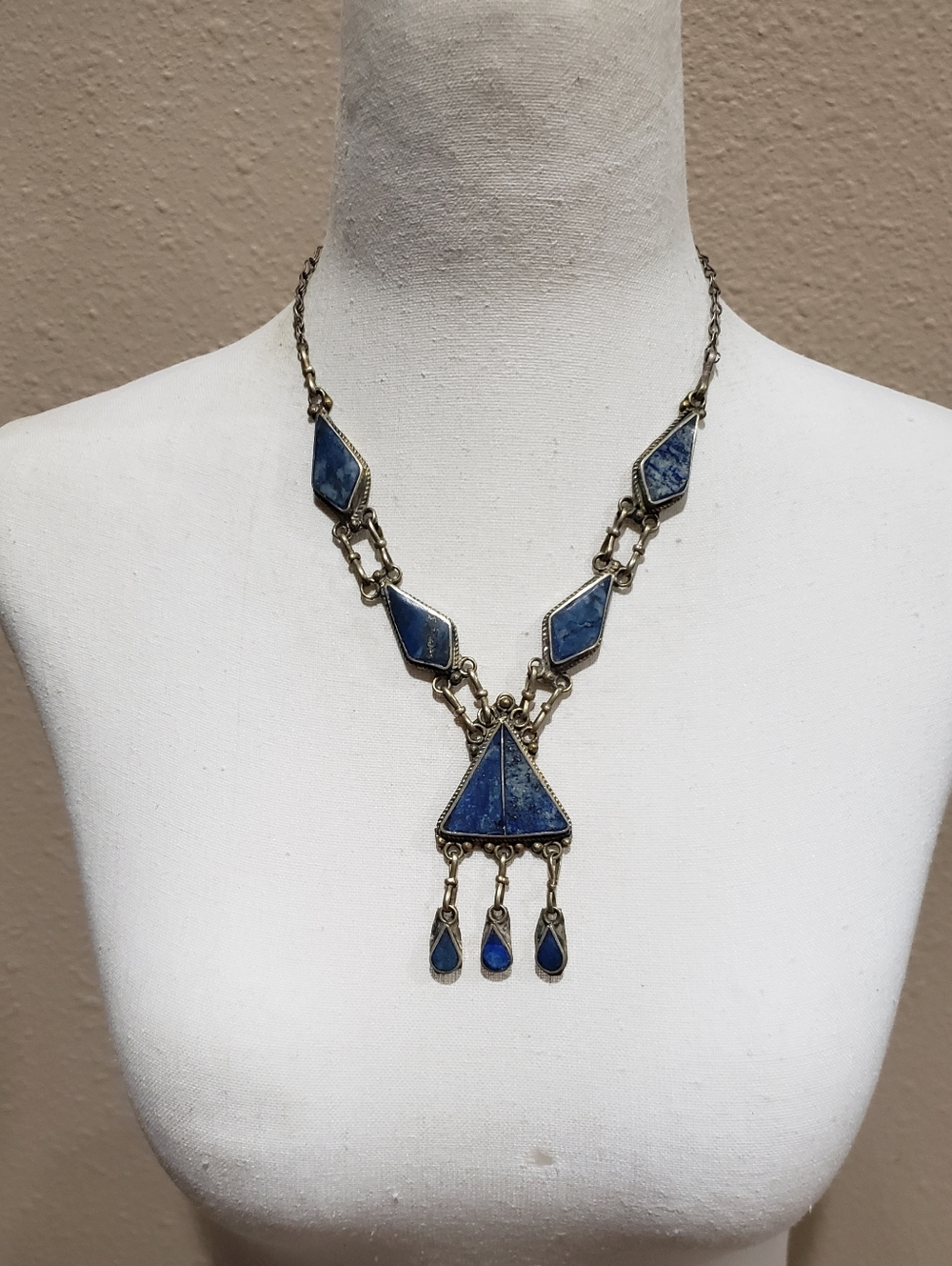 Vintage Lapis Lazuli Tribal Necklace